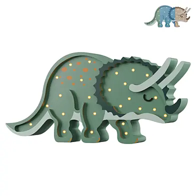 Little Lights Triceratops Dinosaur Lamp