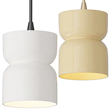 Leni Ceramic Hourglass Single Pendant