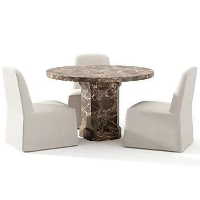 RH Antic Round Dining Table 48