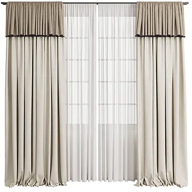 Curtains 163/ Шторы с ламбрекеном