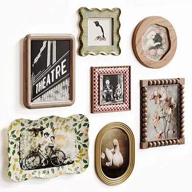 Vintage Decorative Wall Frames Set 02