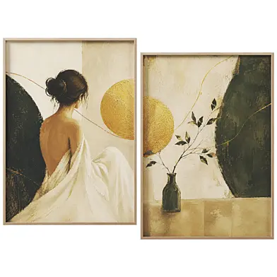 Gold & Green Frame set