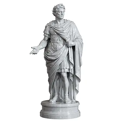Classical Marble Emperor Statue