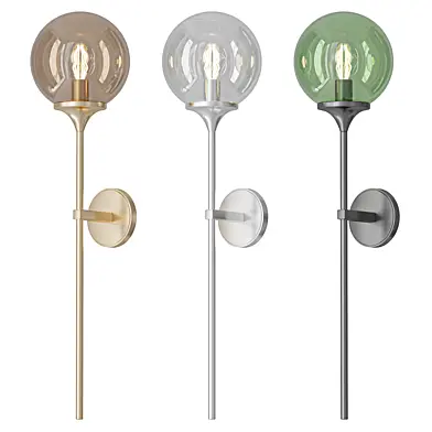 BOKT Mid Century Modern Gold Long Pole Wall Sconce
