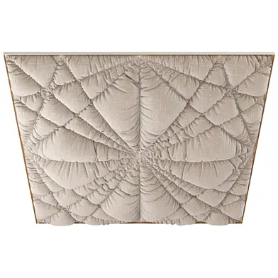 Geometric Fabric Ceiling Drapery 01