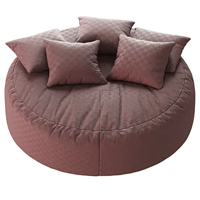 Bean bag chair with cushions