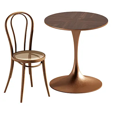 Walnut Copper Rattan Dining Table End Chair 2017