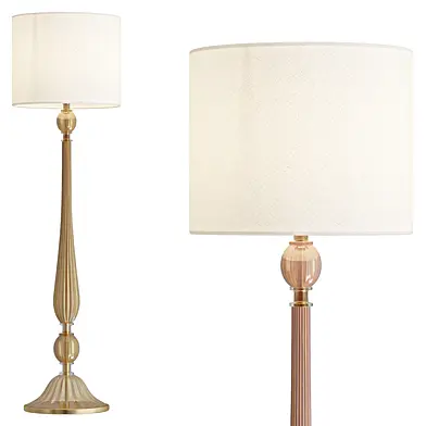 Italian Murano Glass Floor Lamp by Seguso