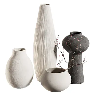 European simple hand painted ceramic flower vase