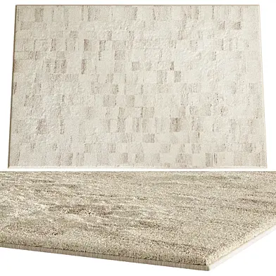 Rocky Ivory Silver Rug By Union