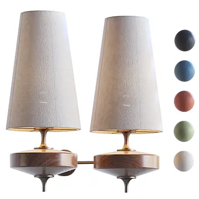 Simig Chrona Rho Fabric Sculpt Wall Lamp - Artistic Contemporary Style T122 1216