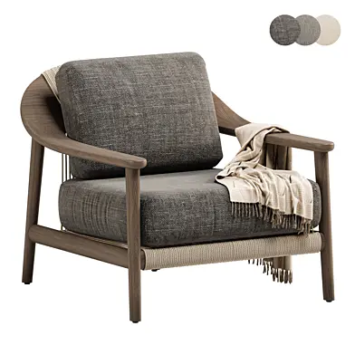 N1 Lounge Chair Dark Teak