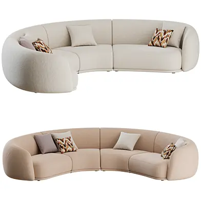 Pacific Curved Sofa by Moroso