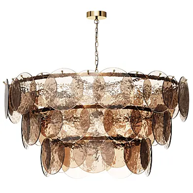 Liora Disk Murano Glass Chandelier
