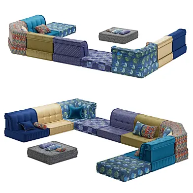 Roche Bobois Mah Jong Sofa