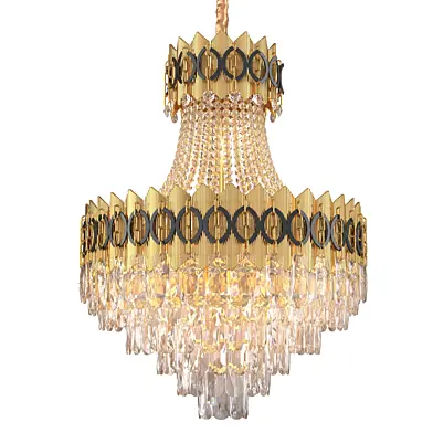 Modern Luxury Golden Crystal Chandelier