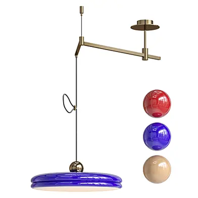 Adjustable Arm Flat Pendant Lamp