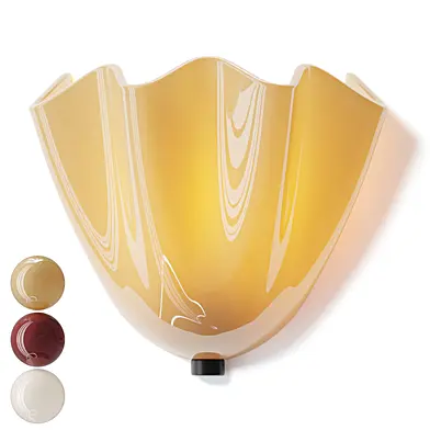 Coloured Glass Wall Lamp