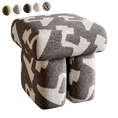 Pouf Hail Velour Beige