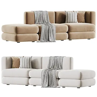 Modular sofa Brera 8 Boucle Beige