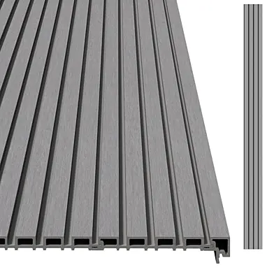 OM Фасадная реечная панель EasyDecking «Вуд-Икс» Шлифованная | Серый