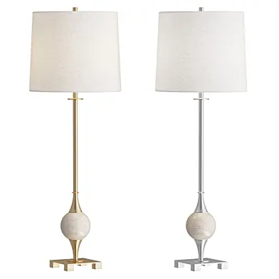 Modern Dark Bronze Buffet Side Table Lamp