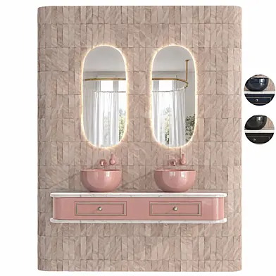 Modern Double Bathroom Vanity Vol1