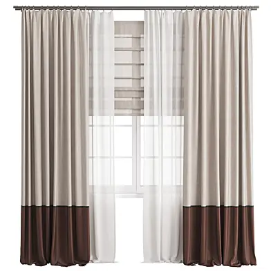 Curtains 176/ Шторы двухцветные