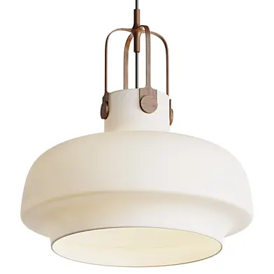 Opal glass pendant lamp