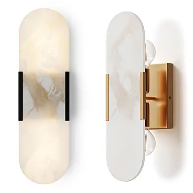 Galene Marble Effect Wall Lamp