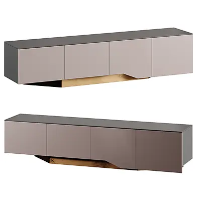 Minimalist Accent Glass Top TV Stand