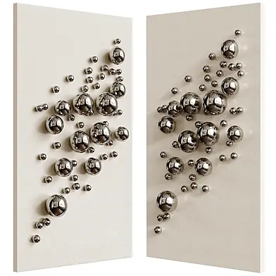Chrome Constellation Sphere Sculpture