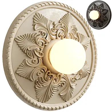 French Style Glass Milky Coffee Wall Light