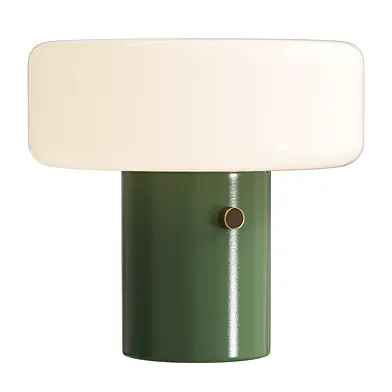 Pill High Gloss Oxblood Iron Table Lamp