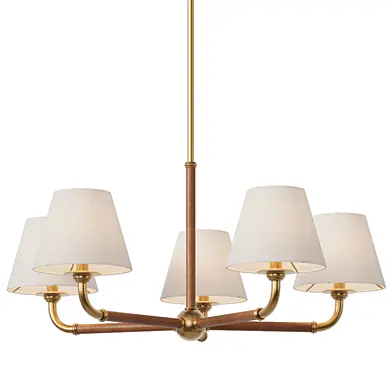 Люстра Pottery Barn Redford Caramel Leather