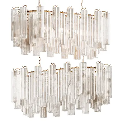 White Lagoon glass chandelier