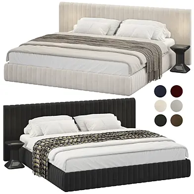 Modern double bed 012
