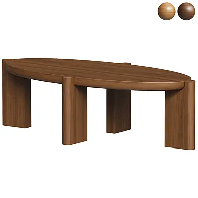 Wooden coffee table