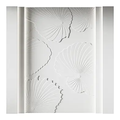 130 Decorative plaster 3D panel 87 Bas-relief "Seashell"