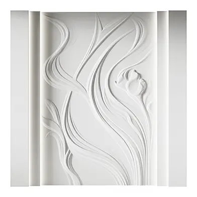147 Decorative plaster 3D panel 104 Bas-relief "Waves"