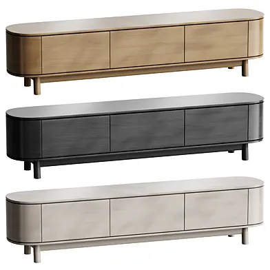 Cannes Curved Entertainment TV Unit