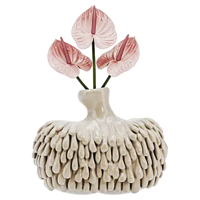 Sculpted Anthurium Vase