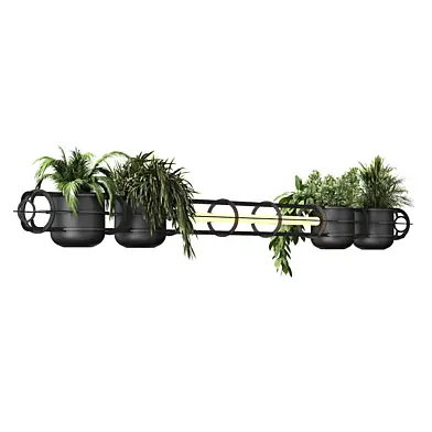 Настенный линейный светодиодный светильник с растениями CITADEL PLANTS