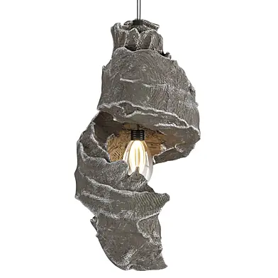Erosion-Sculptural Stone Pendant Light 11