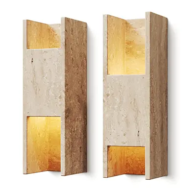 West Elm Bruin Travertine Sconce