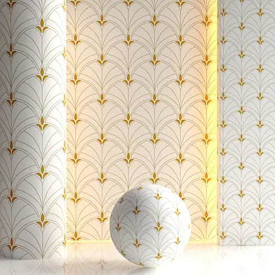 White Gold Art Deco