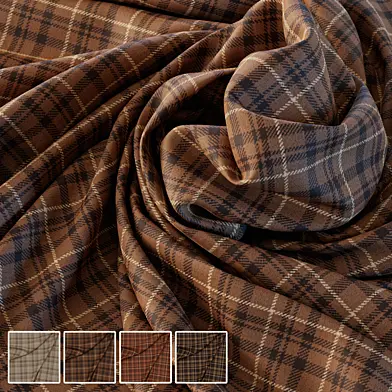 Tartan Plaid Fabric PBR Collection Material Vol 2