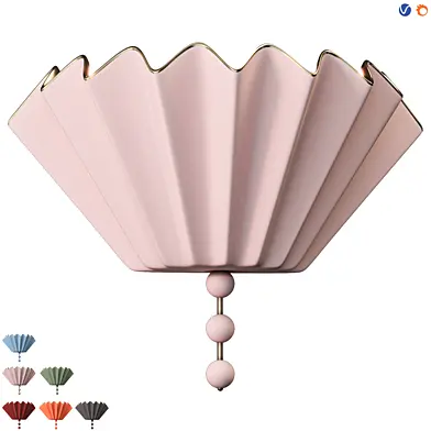 Pleated Decorative Wall Lamp