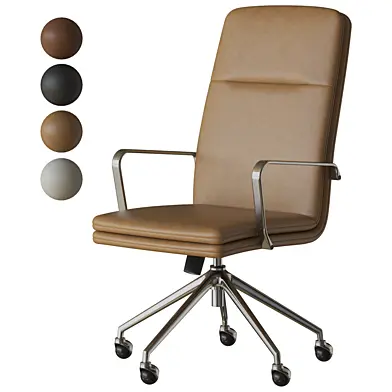 Smythe Faux Leather Office Chair