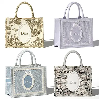 Декоративный набор DIOR брендовых мужских и женских аксессуаров из рюкзаки сумки. Коллекция 216.